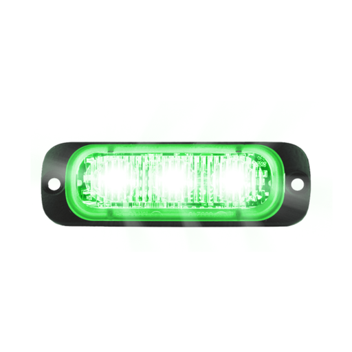 [ST3-GR] LED Flitser | 3 LEDs | 12-24V | groen