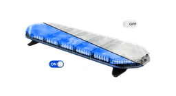 [LEG109B24] LEGION LED lichtbalk | 109 cm | blauw | 24V