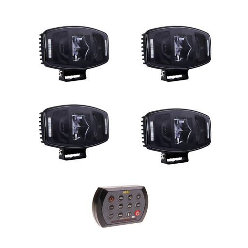 [FOLDEX-4CTRL] 4x LED grootlicht | positielicht oranje+wit | voorgeprogrammeerd