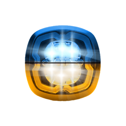 [SIXLED-BLOR] Round flasher | LED | 3 LEDs | 12-24V | blue/amber