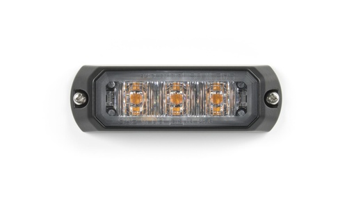 [STARLED3-OR-CL1] LED-Blitzer | 3 LEDs | 12-24V | gelb