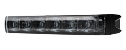 [ED6-BL-T] Feu flash | LED | 6 LEDs | 12-24V | bleu | smoked