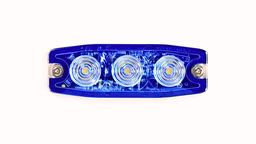 [LP3-BL] Flitser | LED | 3 LEDs | 12-24V | blauw