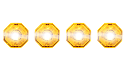 [BL-DV-OR] Button-light | LED | set of 4 | 12-24V | amber