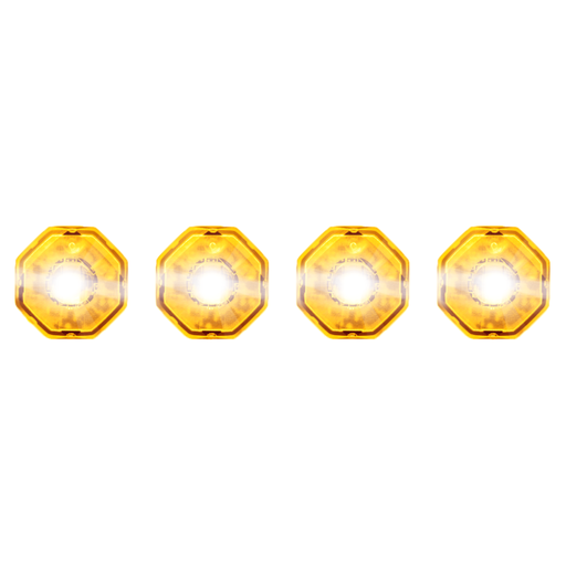 [BL-DV-OR] Button-light | LED | jeu de 4 | 12-24V | orange