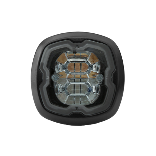 [SIXLED-OR-T] LED Flitser | 6LEDs | 12-24V | oranje | smoked