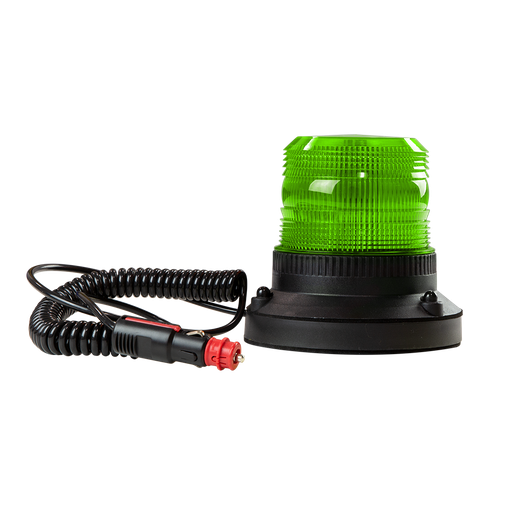 [622LED-M-GR] Gyrophare | LED | magnétic | 12-24V | vert