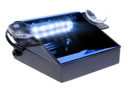 [PILOT-BL-BAT] Flitser dashboard | LED | 6 LEDs | batterij | blauw 