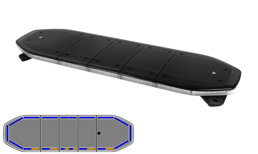 [RDN106-BL-BASIC] Raiden LED lightbar | 106 cm | basic | blue 