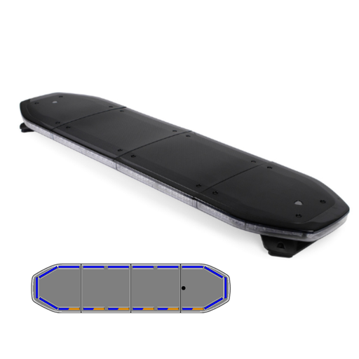 [RDN122-BL-BASIC] Rampe lumineuse à LED Raiden | 122 cm | basic | bleu