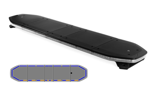 [RDN137-BL-BASIC] Raiden LED lichtbalk | 137 cm | basic | blauw