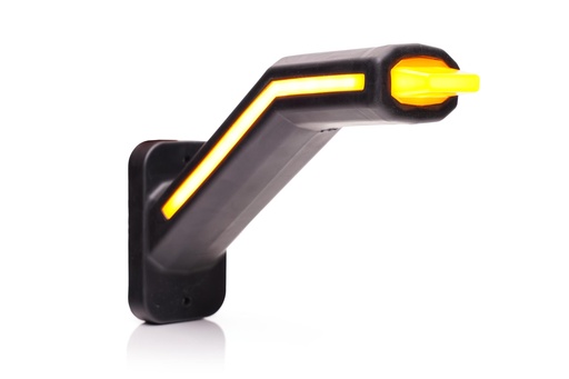 [2075R-DV] Feu d'encombrement LED | droit | 12-24V | rouge/blanc/orange