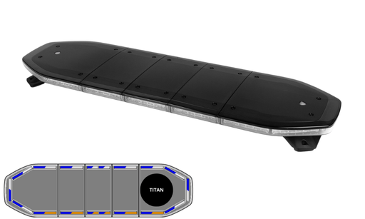 [RDN022] Raiden LED lichtbalk | 106 cm | full option + search light | blue