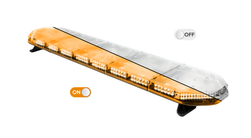 [LEG154O12CB-DAKCON] LEGION LED lichtbalk | 154 cm | dakconnector | oranje | 12V + besturing 