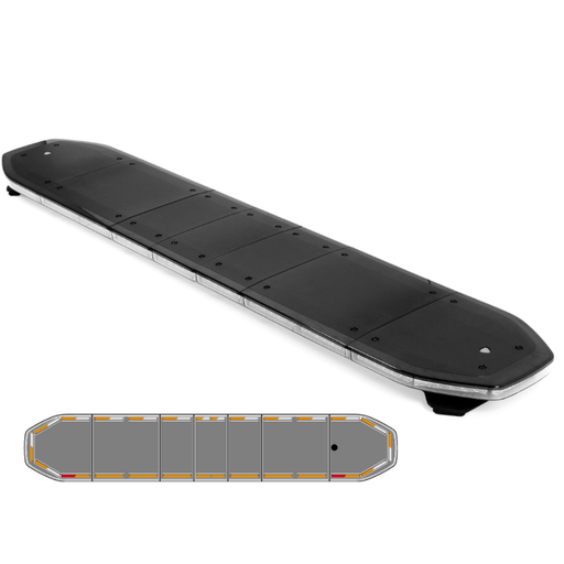 [RDN168-OR-FULL] Raiden LED lichtbalk | 168 cm | full option | oranje 