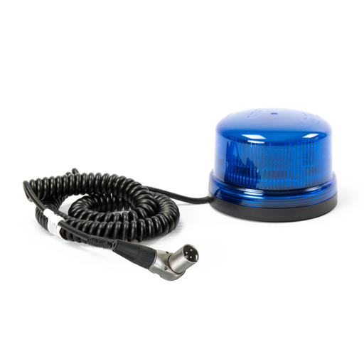 [510M-DV-BL-CL2-XLR] Gyrophare | LED | magnétique + XLR | 12-24V | bleu | R65 Classe 2