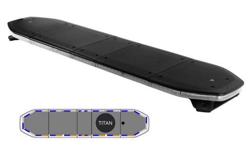 [RDN044] RAIDEN LED Lichtbalken | 137 cm | full option + suchscheinwerfer | blau 