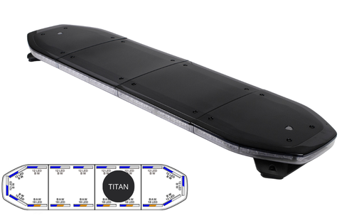 [RDN-TRIMAX-008] Barra de luces LED Raiden | 122 cm | opción full + reflector de búsqueda | azul/blanco