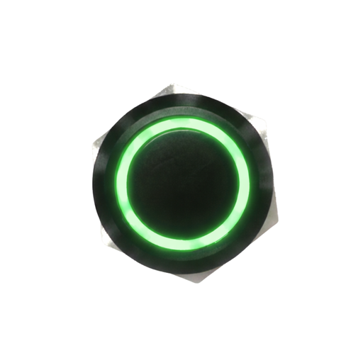 [DTL-12-GR/Z] Push button | 12mm | latching | green