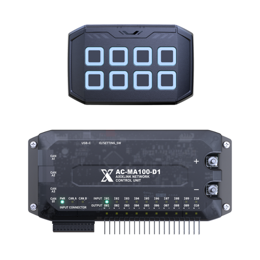 [AXIXLINK-001] Sistema de control e interfaz | 8 botones | 10 salidas | 12V